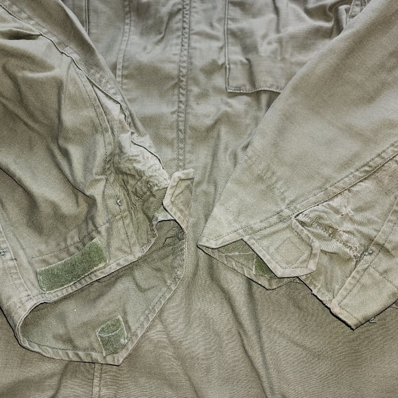 VINTAGE US MILITARY M-65 FIELD JACKET OG 107 OLIVE GREEN SIZE MEDIUM IS USED - Picture 4 of 16